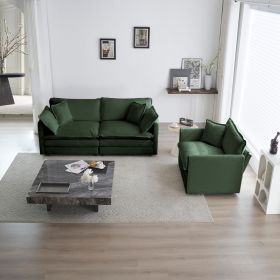 2 Seater Loveseat and Chair Set, 2 Piece Sofa & Chair Set, Loveseat and Accent Chair