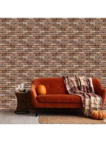 10 Pack 3D Brick Wall Stickers 3D Wall Panels Peel And Stick White Brick Wallpaper PE Foam Self Adhesive Wallpaper Removable And Waterproof Art W