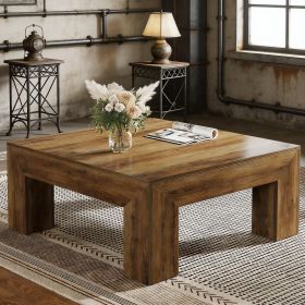 Coffee Table, Farmhouse Square Accent Center Cocktail Table