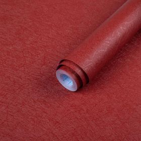 Dark Red Peel and Stick Self Adhesive Wallpaper - Removable Waterproof Bathroom Countertop Contact Paper 15.7" X 118" - Kitchen Vinyl Wrap for Ca