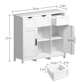 Storage Cabinets,Wooden Floor Cabinet,with Drawers and Shelves Storage Cabinets,Accent Cabinet for Living Room,Bedroom