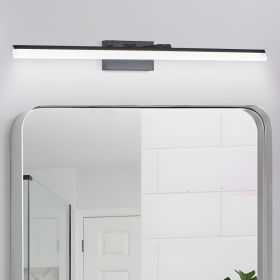 39 Inch Modern LED Bathroom Vanity Light - Sleek Black Metal Wall Light For Mirror, Dressing Room Or Sink Area (Option: Default)