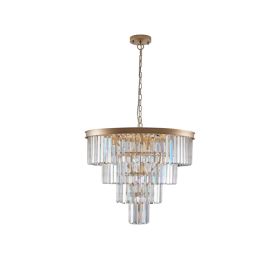 24  Contemporary Crystal Modern Chandeliers Crystal Ceiling Chandelier 4 Tier Golden Chandelier Lighting For Dining Room Living Room Bedroom  Bul (Option: Default)