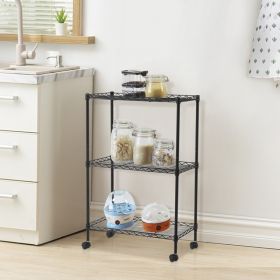 Chrome 3-Tier Shelvi-g All-Purpose Utility Cart (Option: 54872093)